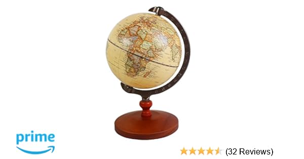 Amazon Com Vintage 5 Inch Diameter Brown World Globe Antique