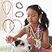 ANDYKEN Bead Kits for Girls - Kids Crafts Jewelry Making Kit With Colorful Acrylic Beads - Jewelry Crafting Set