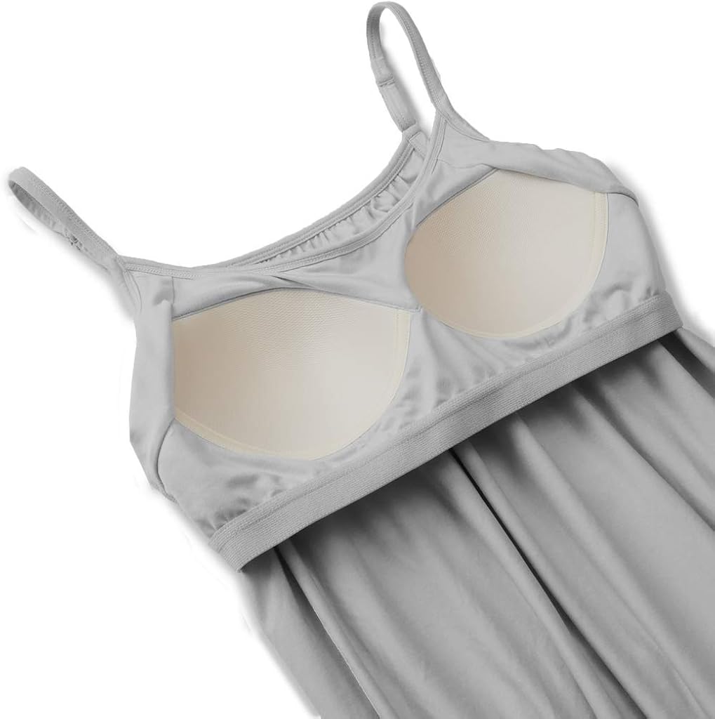 32 DEGREES Cool Womens Shirred Flowly Relaxed Lounge Built-in Cups Shelf Bra Tank Cami at  Women’s Clothing store