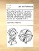 The Select Works of Laurence Sterne M.A. in Nine Volumes. Volume the Sixth. Containing Yorick's Sentimental Journey. Vol. III. IV. Volume 6 of 9