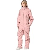 RIUIYELE Womens Mens One Pieces Ski Suits Jumpsuits Insulated Waterproof Snowsuits Winter Outdoor Snowboard Coveralls