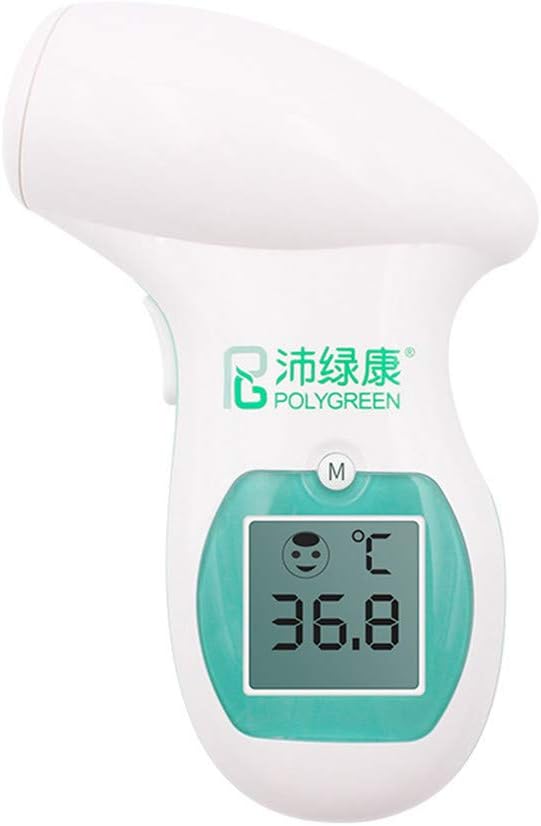 Contactless Digital Forehead Thermometer, AJFIEF Ear Infrared Thermometer for Adult Baby Infant, Accurate Fast Temperature Gun,Infrared Body Temporal Thermometer,Non-Contact Measurement (White)