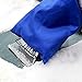 Zone Tech Car Ice Scraper Mitt for Windshield- Warm Waterproof Snow Scraper with Lined Fleece Glove Removable- Blue