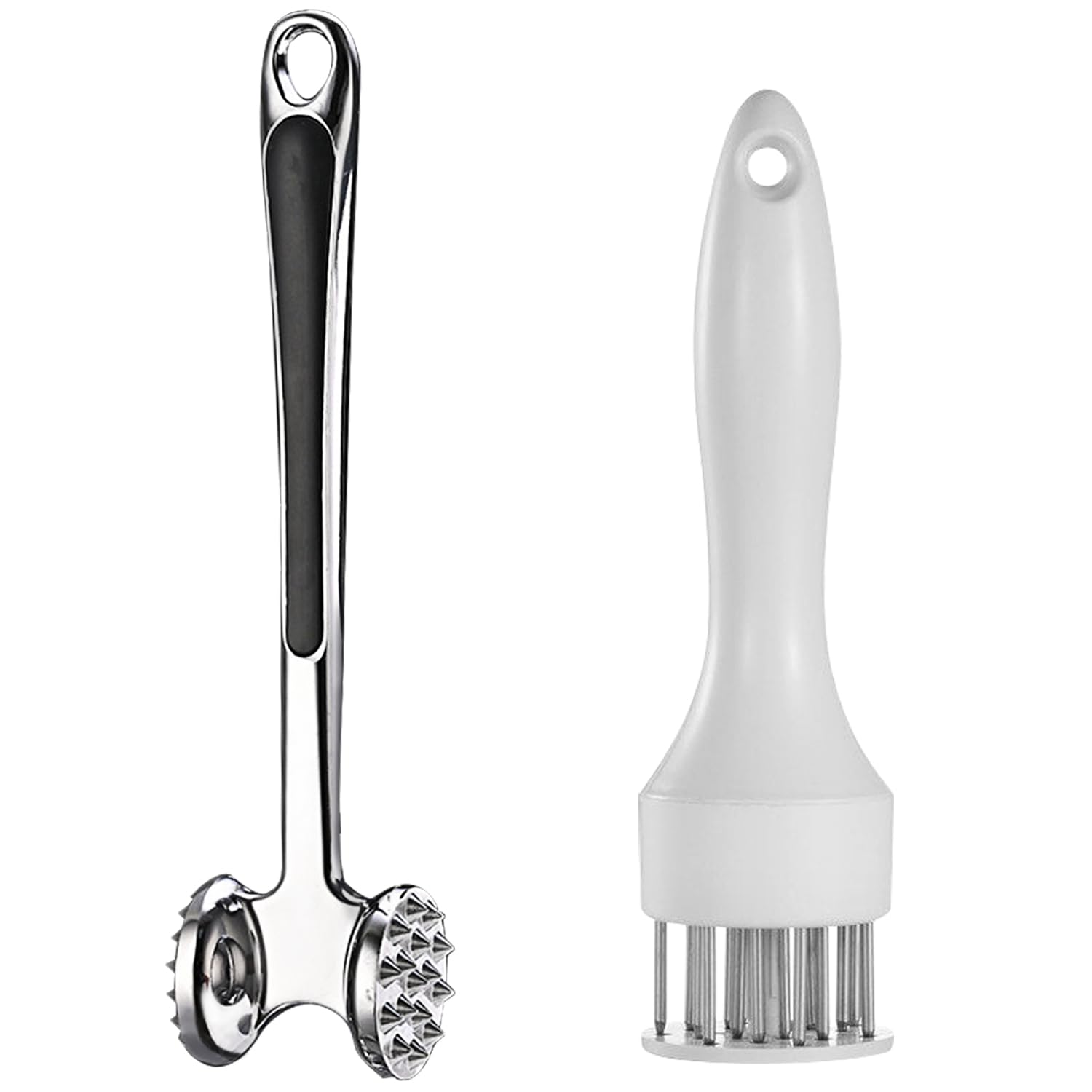 Photo 1 of 2-piece set meat tenderizer,meat tenderizer tool,meat mallet,Tenderizes meat, makes steaks evenly thick, helps marinate and shortens cooking time