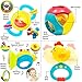 Zenteck Multi-Sensory BPA-Free Baby Rattles Teethers & Shakers Essential Set with Storage Bin [10-Piece] | Baby-Safe, Non-Toxic, Multifunctional Developmental Set for Newborns & Babies