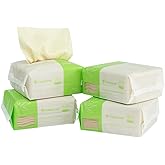 400 Count Careboree Unbleached Dry Baby Wipes Unscented Multi-Purpose Cotton Tissue Small Size