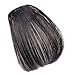 Smilco Mini Ultra Thin Fake Hair Bangs Extensions Clip In Bangs Fringe Front hair extensions (Natural Black)