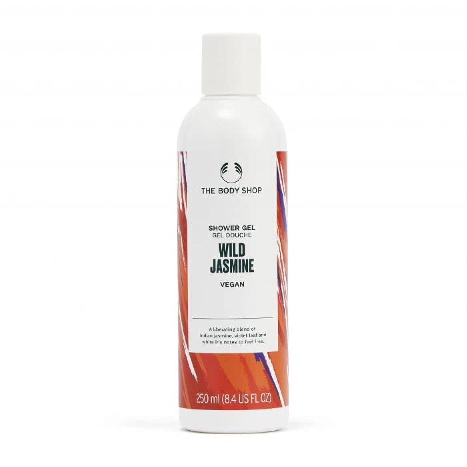 The Body Shop Wild Jasmine shower Gel blend of Indian Jasmine, violet Leaf, and White Iris feel relax and comfort 250 ml