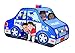 TravenPal Police car Tent by Kids Pop Up Playhouse Pop Up Tent- Happy Time Interactive Police Car Play House- Excellent For Indoor & Outdoor Use- Instant Set-Up + Easy Storage Case