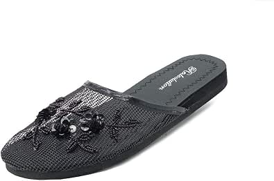 Amazon.com: Sandalias chinas de malla para mujer, diseño floral | 1313 :  Ropa, Zapatos y Joyería