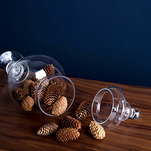 Diamond Star Glass Apothecary Jar Candy Buffet Clear Containers Footed