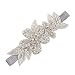 DZT1968(TM Baby Girl Narrow Turban Headband Head Wrap Knotted Hair Band With Rhinestone Flower (Gray)
