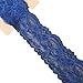 Lace Realm 2″×10 Yards Stretch Floral Pattern Lace Ribbon Trim Lace for Headbands Garters Decorating Floral Designing & Crafts (Navy)