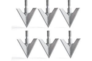 JIANZD Archery Broadheads 100/125 Grain Fixed Blades Screw-in Arrowheads for Crossbow Recurve Bow and Compound Bow