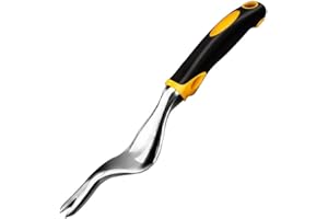 Qi Mei Garden Weeding Removal Cutter Tools Weed Puller Dandelion Digger Puller Weeding Tools Best Tool for Garden Lawn Yard(Yellow)