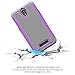 ZTE Obsidian / Z820 Case, INNOVAA Smart Grid Defender Armor Case W/ Free Screen Protector & Touch Screen Stylus Pen - Grey/Light Purple