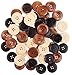 Crystallove 4 Holes Mixed Color 30mm Buttons Lot for Sewing Fasteners Scrapbooking and DIY Craft (1.2