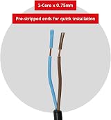 Spares2go Mains Power Cable & Plug for Numatic Henry Hetty Vacuum Cleaner view 2