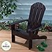 KidKraft Wooden Adirondack Children's Outdoor Chair, Weather-Resistant - Espresso