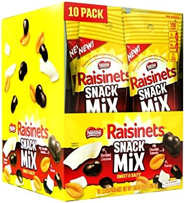 Raisinets Milk Chocolate Snack Mix, 10 Count (SNACKS - MISC.)