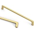 Asidrama 10 Pack 7.5 Inch(192mm) Gold Cabinet Pulls Cabinet Handles Cupboard Handles Kitchen Cabinet Hardware for Cupboard Drawer Pulls 3307