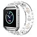 Simpeak Fashion Elastic Band Compatible with Fitbit Blaze Smartwatch Fitness, Large(7.28