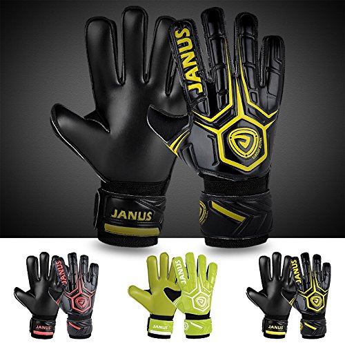 image for Coodoo Adult & Youth Soccer Goalkeeper Gloves with Pro Finger Save, 3.