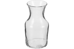 Zerodeko Transparent Glass Mini Wine Carafe Elegant Single Serve Decanter for White Rice and Plum Wine Easy Pour Design for H