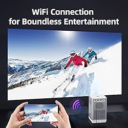 JOVAL Portable Projector 2021 Upgraded WiFi Mini