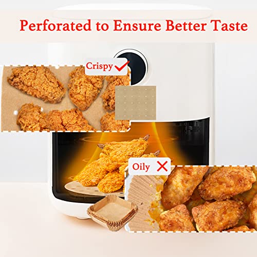 Indulward Unbleached Air Fryer Parchment Paper, 150 PCS Perforated