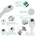 Derma Roller Microneedle 5 Piece Kit,3 Face Roller Extra Replacement Heads Exfoliation Microdermabrasion Micro Derma Skin Care Tool and 180 Head Eye Care Titanium 0.25mm Microneedle Roller