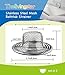 2.75'' Diameter Mesh 304 Stainless Steel Sink Strainer Hair Catcher Stopper Bathtub Shower Drain Hole Filter (2Pack)