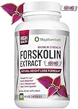 Forskolin for Weight Loss Diet pills - 600mg Extract 40% Pure Standardized | Strenght Fat Loss, Boosts Metabolism, Aids in Sleeplessness, Helps controle Appetite | Natural Supplement