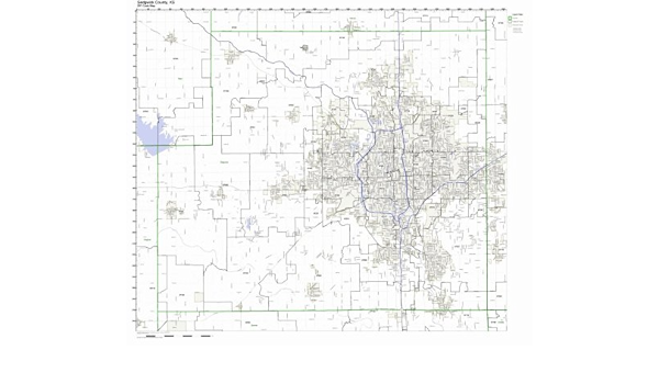 Sedgwick County Zip Code Map Sedgwick County, Kansas Ks Zip Code Map Not Laminated: Amazon.com: Office  Products