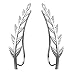 Feramox Ear Crawler Earrings for Women Sterling Silver Ear Climber Earrings Olive Leaf