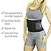 Vive Waist Trimmer for Women & Men (2 Sizes) - Sweat Band Belt Trainer to Lose Belly Fat - Waist Trainer for Weight Loss & Working Out - Sweat Wicking Technology with Superior Back Support Black