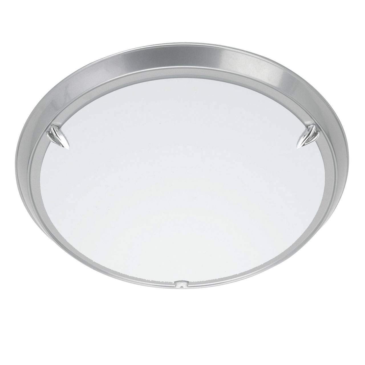 Brilliant Livorno Wall and Ceiling Light 1 x E27 Maximum 53 W Plastic Glass Titanium - 90288/11