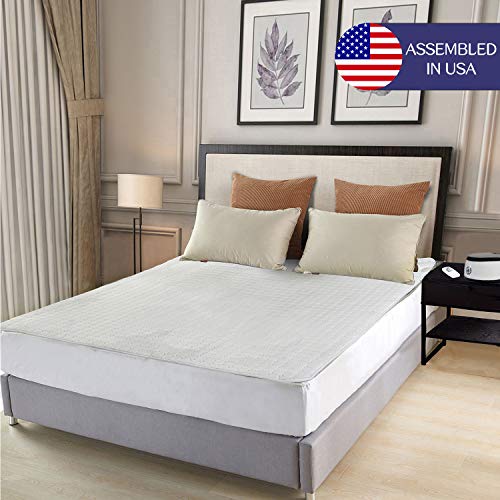 Water Heated Mattress Pad Queen 60"x80", Soft & Comfort Quilted Heated