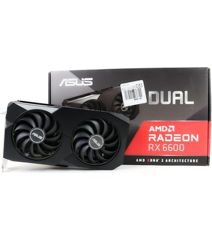 Amazon.com: ASUS Tarjeta gráfica dual AMD Radeon RX 6600XT 8GB