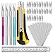 Colovis Upgrade Precision Carving Craft Knife Hobby Knife Kit with 50 Spare Blade for Cutting Carving Scrapbooking Art Creation Stencil.