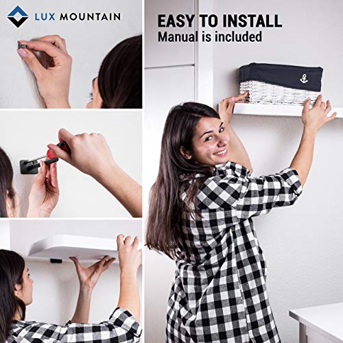 Lux Mountain Premium 6Inch Floating Shelf Bracket Six Quality Shelf