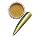 BORN PRETTY 2 Boxes Mirror Powder Gold Silver Pigment for Metal Manicure Glitter with 1Pc Brush Pen