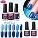 CLAVUZ Soak Off UV LED Gel Polish Nail Lacquer Salon Art Manicure Varnish 8ml Magic Blue Series