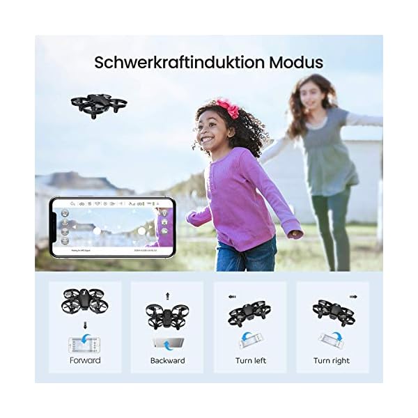 Potensic Mini Drohne mit Kamera RC Quadrocopter 2.4Ghz FPV Live Übertragung Ferngesteuerte Kinder Drohne Spielzeug für… – Bild 5