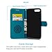 Compatible with iPhone 8 Plus Case, iPhone 7 Plus Wallet Case Embossed Love PU Leather Case TPU Shock Bumper Magnetic Detachable Card Slots Hand Strap Cover for iPhone 7 Plus & iPhone 8 Plus