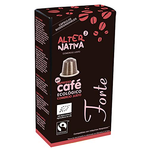 AlterNativa3 Forte Espresso – 120 aluminiumfreie & kompostierbare Bio-Kaffeekapseln, Nespresso® kompatibel