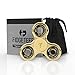 Fidgeteer Fidget Spinner Toy with Pouch and Warranty (Gold)