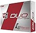 WILSON Staff DUO Golf Ball, Soft Spin, White