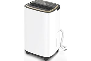 TEHANLD 4500 Sq.Ft Dehumidifier for Basement with Drain Hose, 50 Pint Large Best Compressor Dehumidifiers for Home or Garage, Continuous Dehumidifying Features Humidity Display, 24H Timer and Child Lock