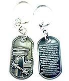 Correction Officer's Prayer Brushed Steel Keychain